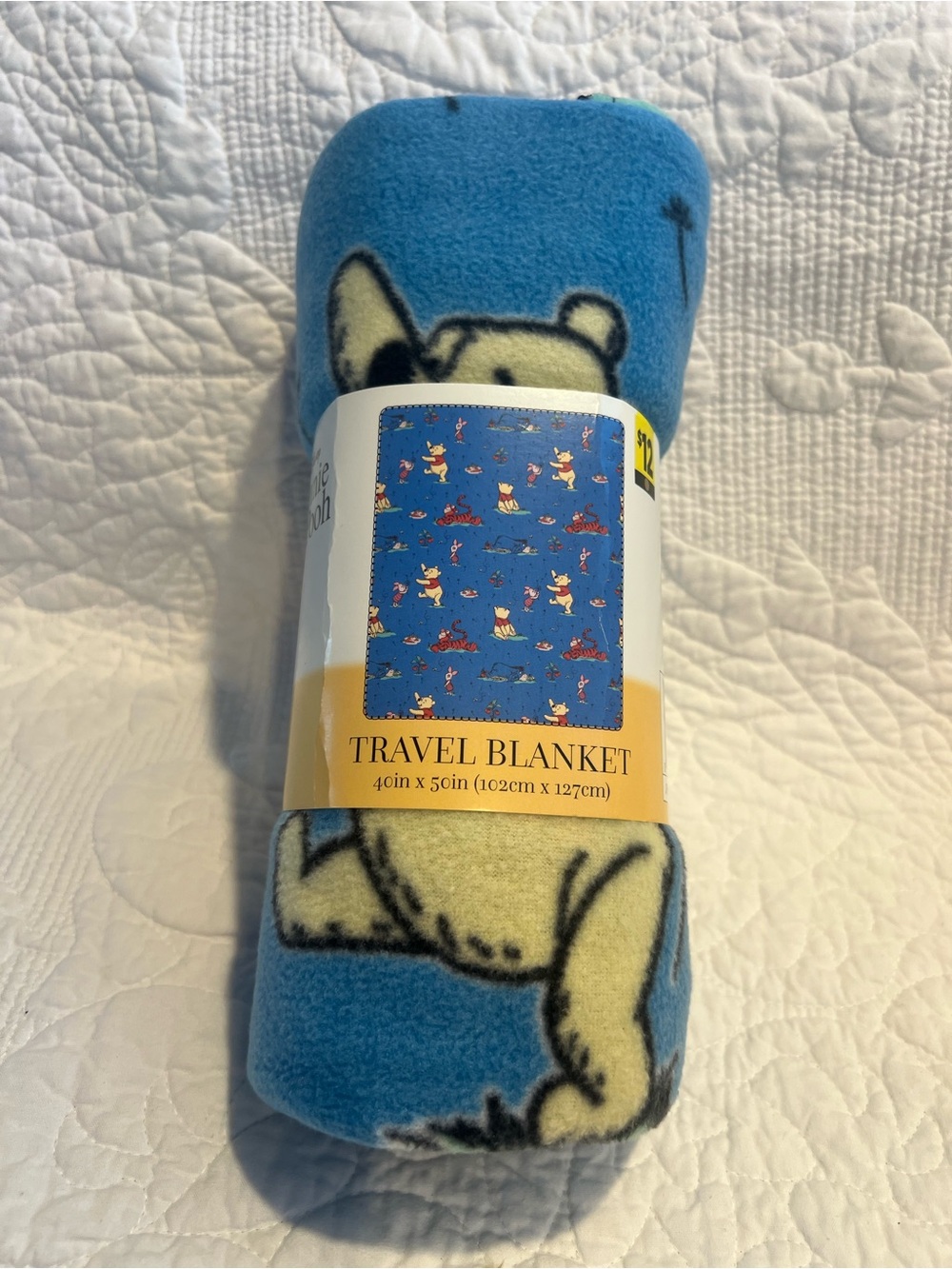 Disney Winnie the Pooh Travel Blanket 40in×50in, Polyester